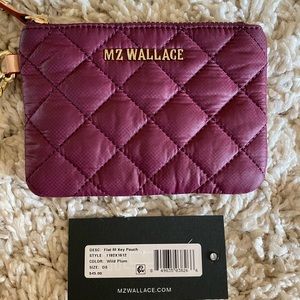 MZ Wallace Wild Plum Flat Metro Key Pouch!